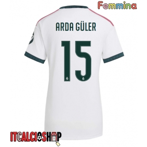 Real Madrid Arda Guler #15 Prima Maglia Femmina 2026-27 Manica Corta Real Madrid Arda Guler #15 Prima Maglia Femmina 2026-27 Manica Corta
